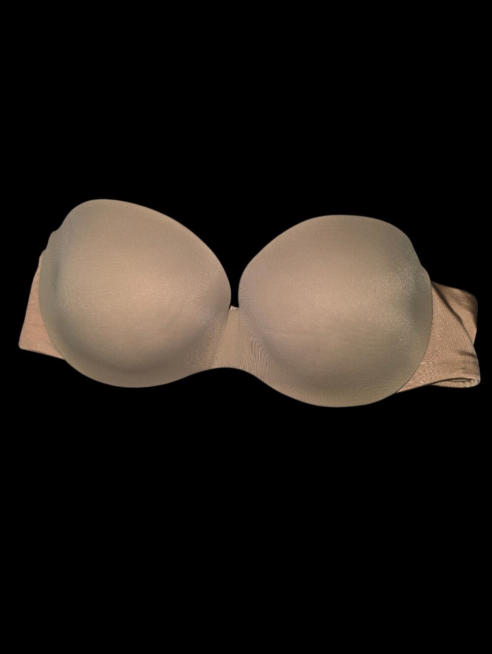 9/5/3. Womens Warner's Beige Strapless T-Shirt Bra - Smooth Seamless Support